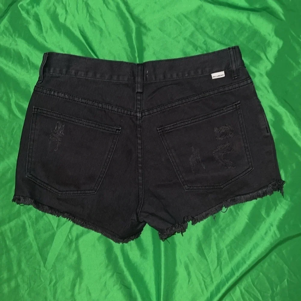 Billabong Black Distressed Jean Shorts size 28